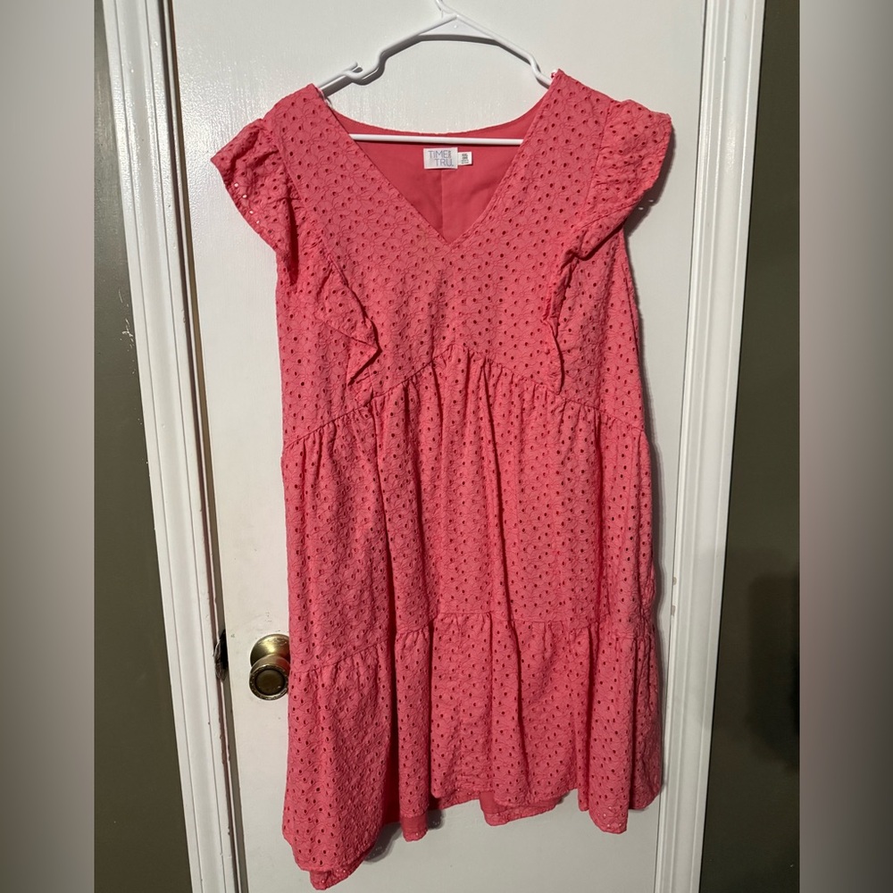 Women’s sleeveless dress - pinkish peach color - size XXL (20)